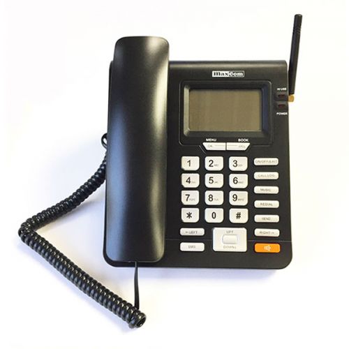MAXCOM TELEFONO FIJO DEC MM32D 2,4 2G SIM BLACK (NO RJ11)