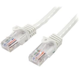 Cavo di rete CAT 5e - Cavo Patch Ethernet RJ45 UTP Bianco da 1m antigroviglio