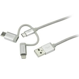 Cavo USB-C Multi Carica - Lightning USB, Micro-B - Intrecciato - 1m