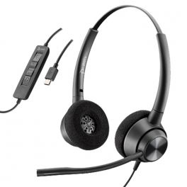 Auriculares Plantronics Blackwire 3220 UC Poly con cable USB-A - OPEN BOX -  Techbox