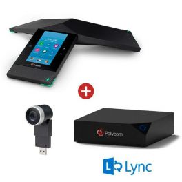 Realpresence 8800 Trio + opción de compartir contenido + cámara Mini EagleEye Full HD para videoconferencia - Versión Skype for Bussines
