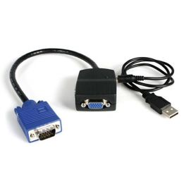 Sdoppiatore video VGA a 2 porte - Alimentato via USB