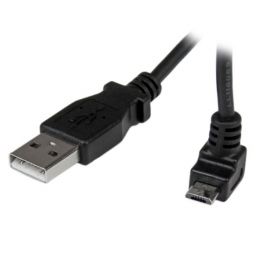 Cavo micro USB 1 m- A a Micro B con angolare verso l'alto