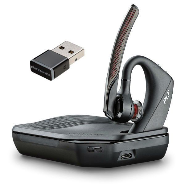  Plantronics - Voyager 5200 UC (Poly) - Auriculares Bluetooth de  una sola oreja (monoaurales) - Compatible con USB-A para conectar a tu PC  y/o Mac - Funciona con equipos, zoom y