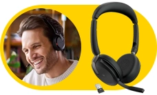 Jabra Evolve2 65 Flex MS Stereo Link 380 USB A