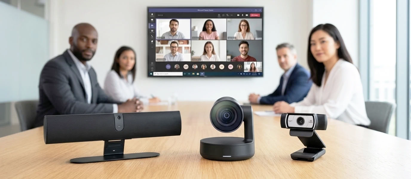 Barra de vídeo, webcam o cámara de videoconferencia: ¿cuál es la diferencia?
