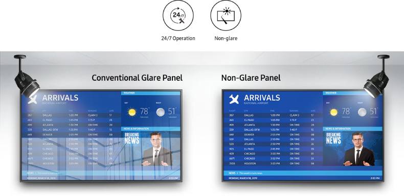 tecnología antirreflejos para mejor visualización